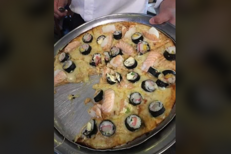 A szusipizzánál mostanában kevés szürreálisabbat láthatott