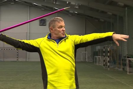 A Cseresnyés nevelője, Kiss Pál magyar bajnok lett gerelyhajításban
