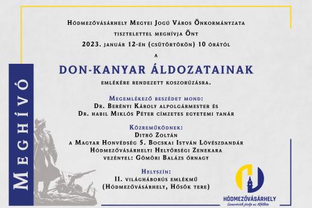 A Don-kanyar ádozatainak emlékére rendez a város koszorúzást