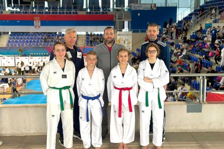 Máté Taekwondo érmek Szerbiából