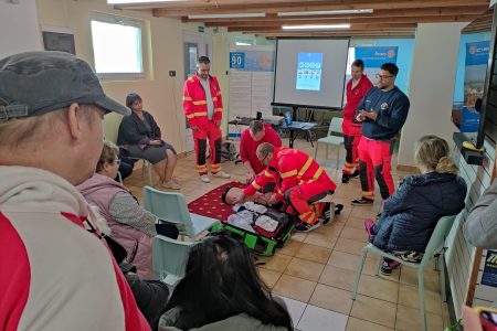 Az újraélesztést is bemutatták a vásárhelyi Rotary Club sztrók napján