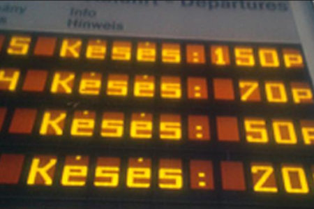 20-40 perces késésekre kell számítani a Szeged-Hódmezővásárhely közötti vasútvonalon