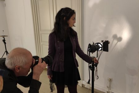 Árnyképek is születtek Dömötör Mihály alkotói tárlatvezetésén